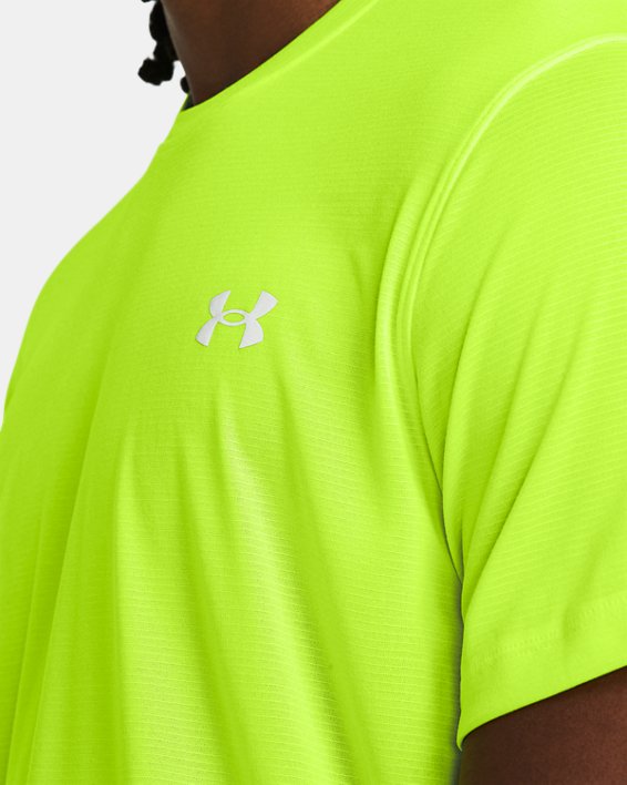 Men's UA Launch Short Sleeve, Green, pdpMainDesktop image number 2